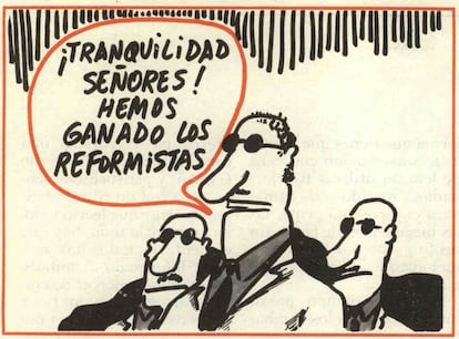 Viñeta de Chumy Chúmez publicada en el número 212 de 'Hermano Lobo', 29 de mayo de 1976.