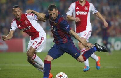Sandro, en un moment del partit.