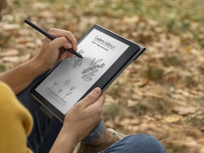 Nuevo Kindle Scribe en uso