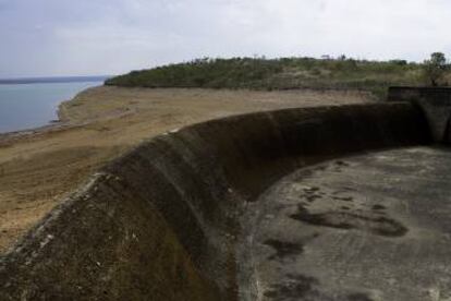 A barragem de Santa Maria em setembro de 2016.