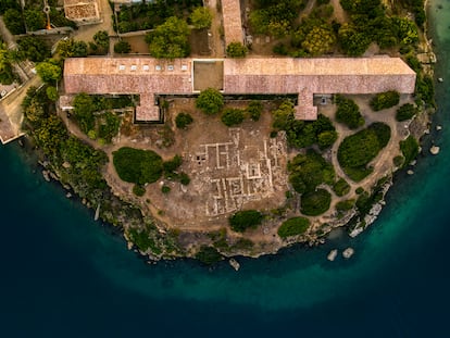 Vista aérea del nuevo centro de Hauser & Wirth en la Illa del Rei de Mahón (Menorca).