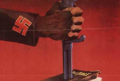 Cartel de propaganda antinazi.