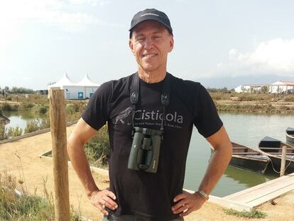 El ornitólogo sueco Per Alström en el Delta Birding Festival.