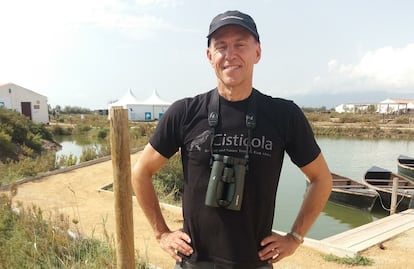 El ornitólogo sueco Per Alström en el Delta Birding Festival.