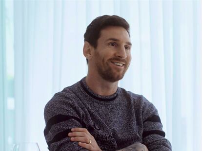 Messi, durante la entrevista con Jordi Évole en La Sexta.