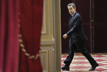 El presidente francés, Nicolas Sarkozy, en el palacio del Elíseo el pasado 30 de septiembre.
