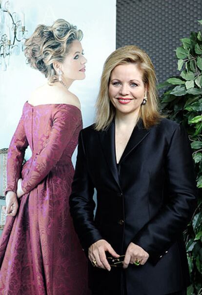 Renée Fleming, ayer en el Teatro Real de Madrid.