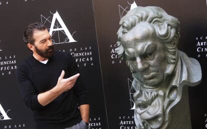 Antonio Banderas tras ganar el Goya de Honor.
