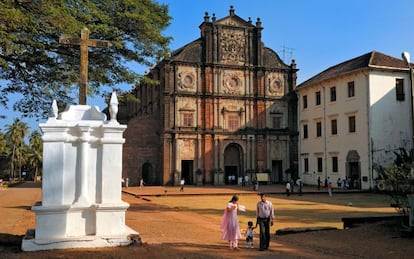 Basílica del Bom Jesus, donde se guardan las reliquias de San Francisco Javier, en Goa Vieja, la antigua capital del estado indio.