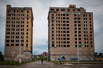 Edificios abandonados en Detroit.