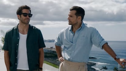 Jake Gyllenhaal y Henry Cavill en En la zona gris