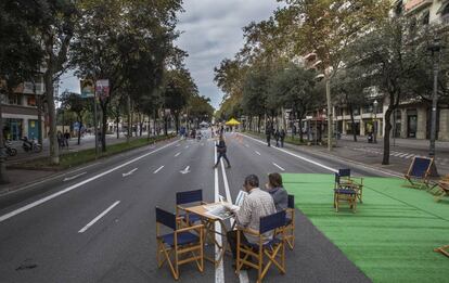 El Dia Sense Cotxes, l'any passat a l'avinguda Diagonal.