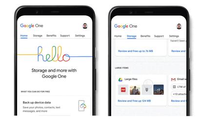 Nueva app de Google One para Android.