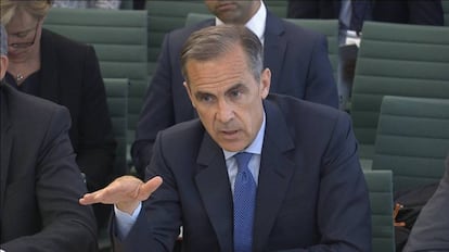 Mark Carney, en una comparecencia en el Parlamento británico.