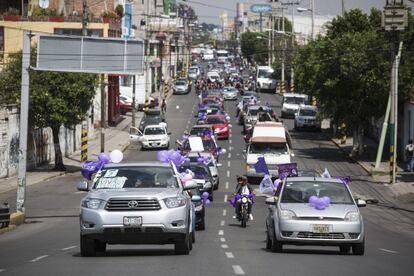 Manifestación en contra del acoso y la violencia de género desde Ecatepec, Estado de México, hasta la Ciudad de México.