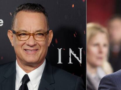 Los actores Tom Hanks y Tom Cruise.