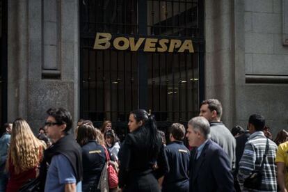 Sede de la Bolsa brasileña en São Paulo.