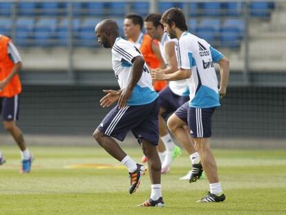 Lass entrenando con el Real Madrid.