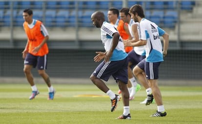 Lass entrenando con el Real Madrid.