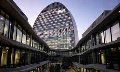 Sede operativa de BBVA en Madrid.