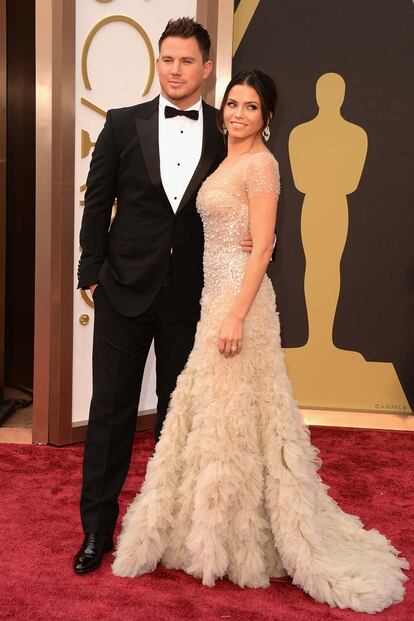 Channing Tatum y su mujer, Jenna Dewan, de Reem Acra.