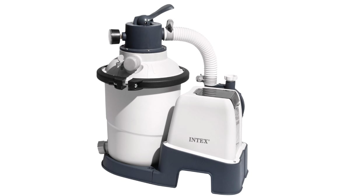 Depuradora de arena para piscinas desmontables, de Intex.