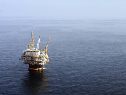 Una plataforma petrolera de Chevron en el Golfo de México, en una imagen de archivo.