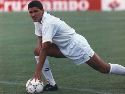 Rommel Fernández en su etapa en el Valencia.