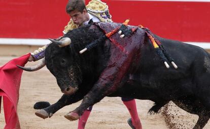 El Juli, en una corrida de la Feria de San Fermín del año pasado.