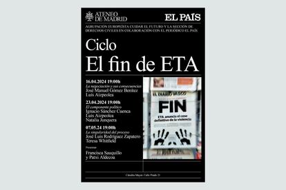 Cartel del ciclo de conferencias 'El fin de ETA'