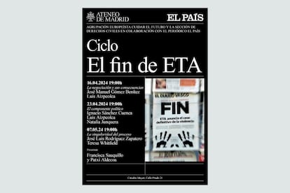 Cartel del ciclo de conferencias 'El fin de ETA'