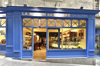 La Maison du Beurre, tienda especializada en mantequillas en SaintMalo (Francia).