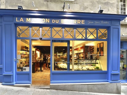 La Maison du Beurre, tienda especializada en mantequillas en SaintMalo (Francia).