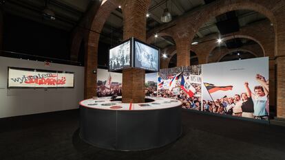 Exposición sobre el Muro de Berlín en Madrid