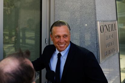 Devon Archer, a former Hunter Biden business associate, arrives for a deposition before the House Oversight and Accountability Committee at the O'Neill House Office Building in Washington, U.S., July 31, 2023.