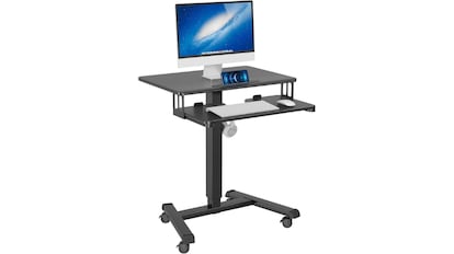 Vista de la estación de trabajo con descuento en Amazon.