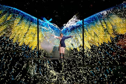 La cantante ucrania Alyosha ha actuado junto a la británica Rebecca Ferguson en la primera semifinal de Eurovisión. 
