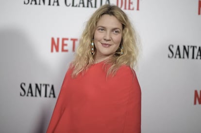 Drew Barrymore na apresentação de 'Santa Clarita Diet', a série da qual é protagonista na Netflix, em 22 de março.