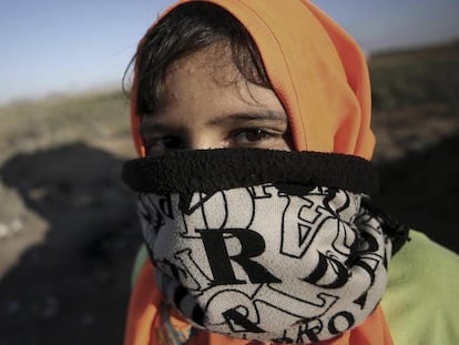 Protesto contra o bloqueio de Jabaliya, norte da Faixa de Gaza.