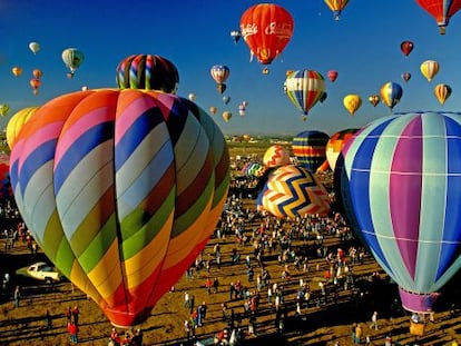 Festival de globos aerost&aacute;ticos en Francia. 