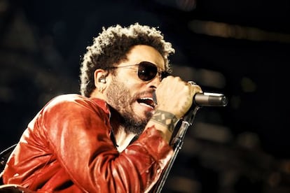 Lenny Kravitz, en un concierto en Madrid en 2015.