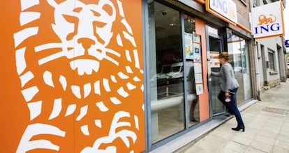 Una sucursal del banco ING en Bruselas (Bélgica). EFE/Archivo