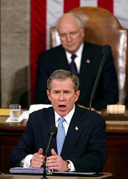 George W. Bush, durante el discurso sobre el estado de la Unión.