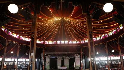 La carpa de La Estación.