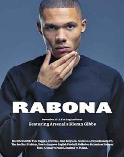 Portada del primer número de Rabona, con Kieran Gibbs.