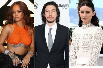 Rihanna, Adam Driver y Rooney Mara conforman el particular trío protagonista del musical ‘Annette’.