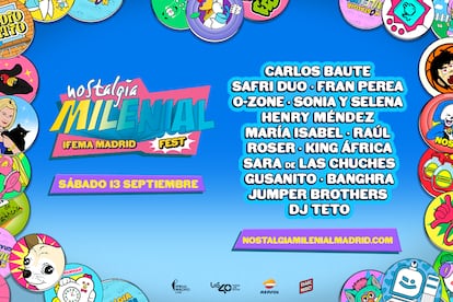 El 13 de septiembre no te pierdas Nostalgia Milenial Fest 2025 en IFEMA Madrid. 
