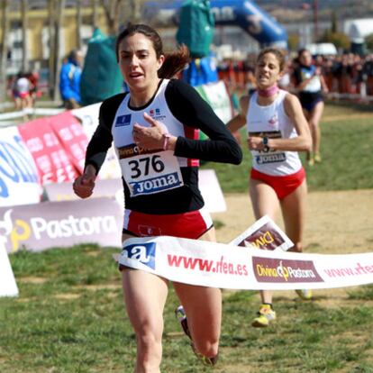 Nuria Fernández, en el Campeonato de España de cross.