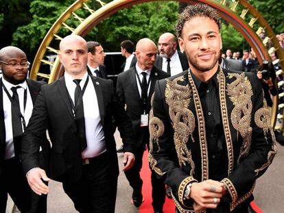 Neymar na festa da Ligue 1.