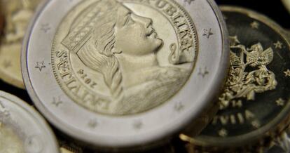 Imagen de monedas de euro.